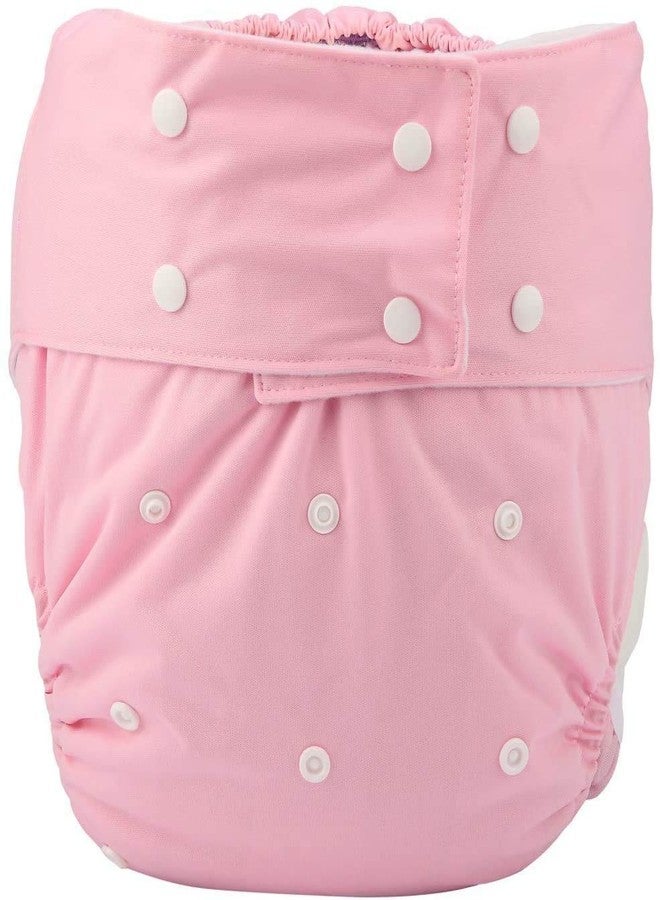 JOBEBE Adult Cloth Diaper Cover Nappy Reusable Washable Adjustable for Disability Incontinence Person (Pink) - Image 1